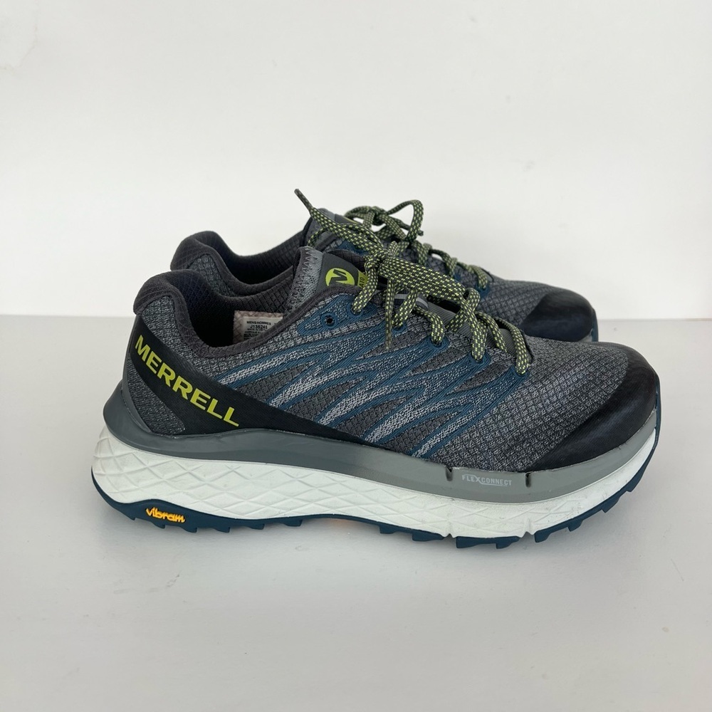 Merrell Men’s Rubato Trail Running Shoe Sneaker in Monument (Grey + Blue), 7